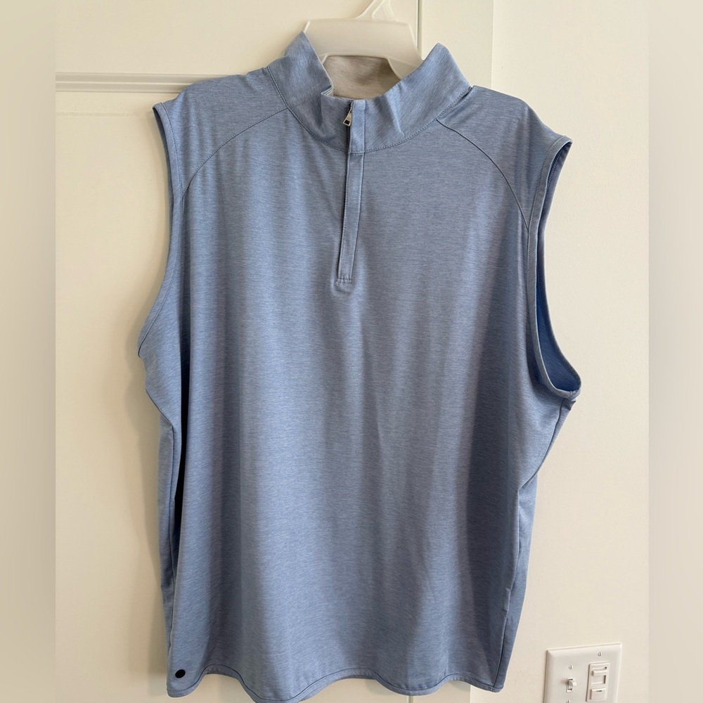 Peter Millar Crown Crafted Stealth Quarter Zip Vest